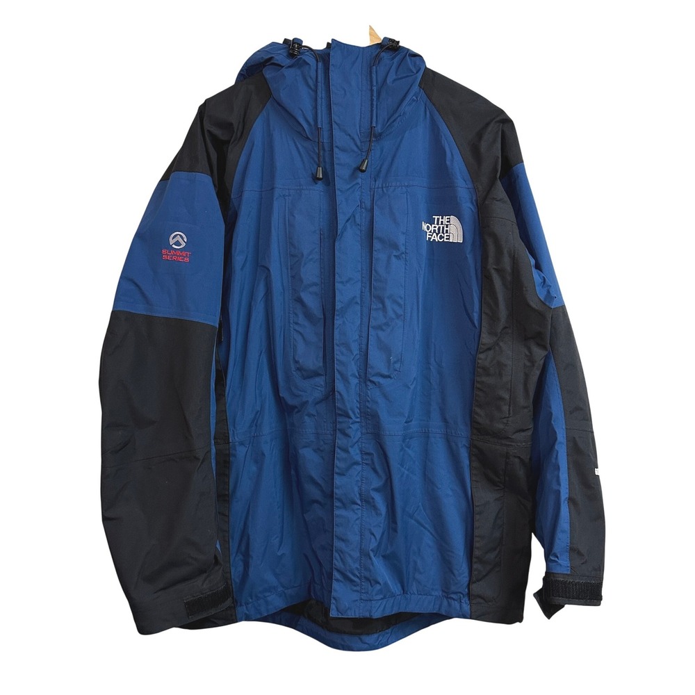 The North Face Summit Series Gore-Tex‎ XCR Jacket Mens Large Blue Hooded Shell